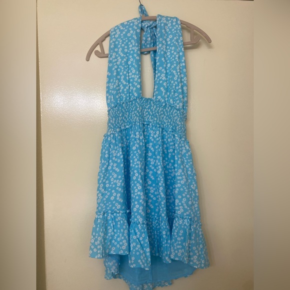 Offline by Aerie Blue Floral Halter Dress - Picture 3 of 6